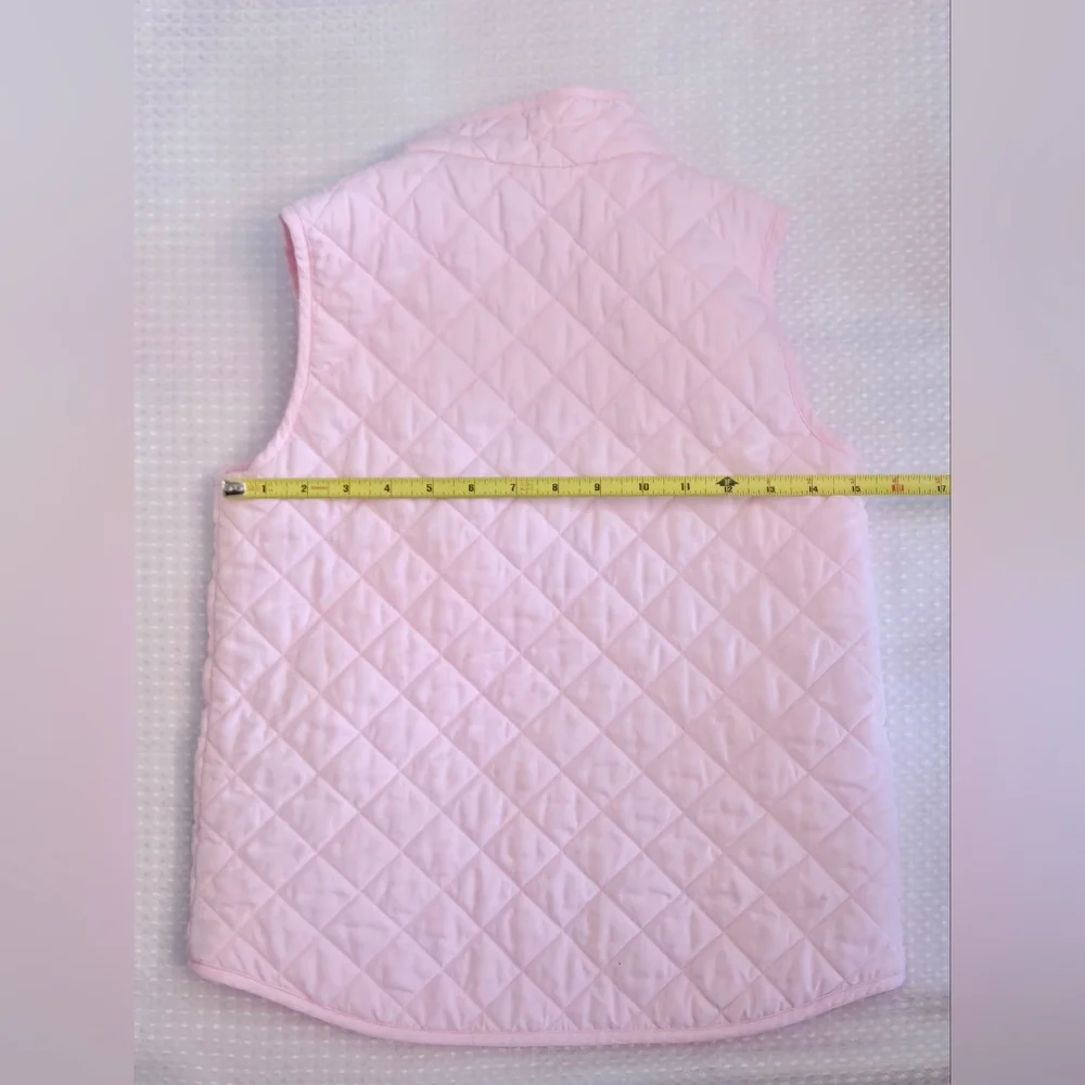 Crew Cuts / J Crew Pink Quilted Gitls Vest Size 10 *** Some Small Spots See Pics - Picture 4 of 7
